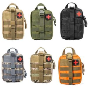 Portable Durable Black First Aid Kit Medical Outdoor Kit