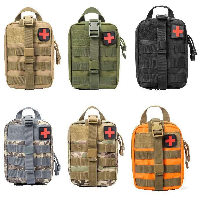Portable Durable Black First Aid Kit Medical Outdoor Kit