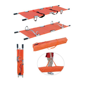 Aluminum alloy folding stretcher