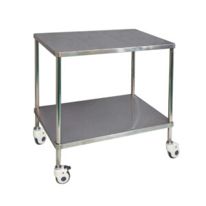 Stainless steel instrument table